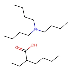 Hexanoic acid, 2-ethyl-, compd. with N,N-dibutyl-1-butanamine (1:1) structure