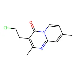 3-(2-chloroethyl)-2,8-dimethyl-4H-pyrido[1,2-a]pyrimidin-4-one structure