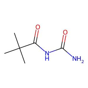 N-(aminocarbonyl)-2,2-dimethylpropionamide structure