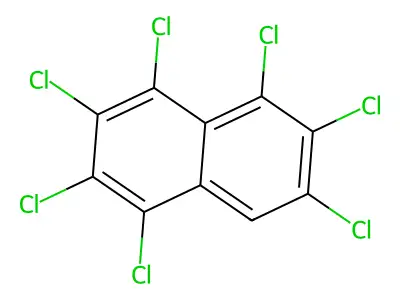 Heptachloronaphthalene structure