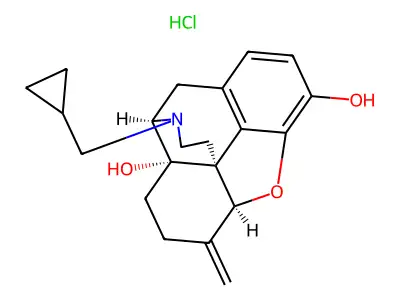 Nalmefene hydrochloride structure
