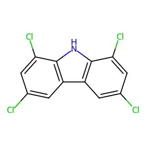 9H-Carbazole, 1,3,6,8-tetrachloro- structure