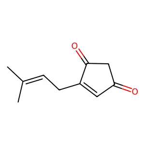 4-Cyclopentene-1,3-dione, 4-(3-methyl-2-butenyl)- structure