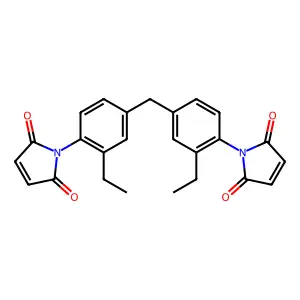1,1'-(Methylenebis(2-ethyl-4,1-phenylene))bis-1H-pyrrole-2,5-dione structure