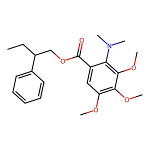 2-Phenylbutyl 2-(dimethylamino)-3,4,5-trimethoxybenzoate structure