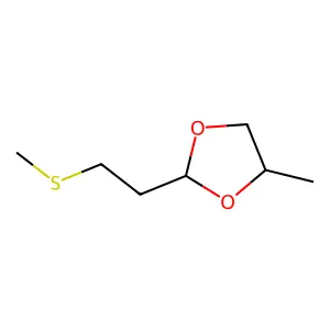 1,3-Dioxolane, 4-methyl-2-[2-(methylthio)ethyl]- structure