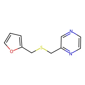 Pyrazine, 2-[[(2-furanylmethyl)thio]methyl]- structure