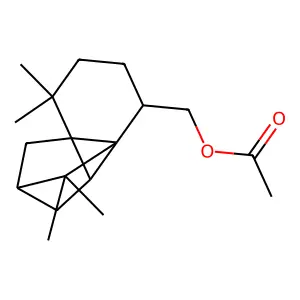 Acetoxymethylisolongifolene structure