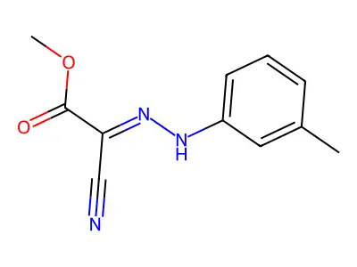 Methyl 2-cyano-2-[(3-methylphenyl)hydrazinylidene]acetate structure