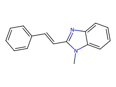 1-Methyl-2-(2-phenylethenyl)-1H-benzimidazole structure