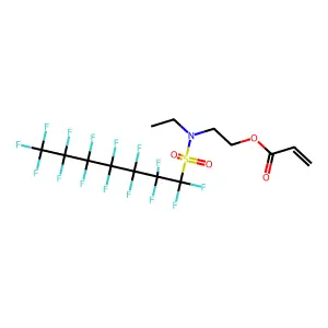 2-((Ethyl(pentadecafluoroheptyl)sulfonyl)amino)ethyl acrylate structure
