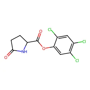 2,4,5-Trichlorophenyl 5-oxo-L-prolinate structure