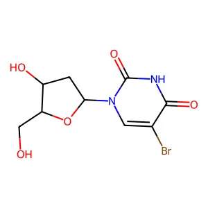 5-Bromo-2'-deoxyuridine structure