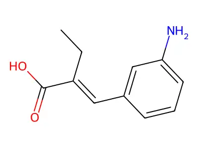 2-[(3-Aminophenyl)methylene]butanoic acid structure