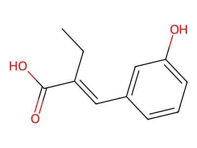 2-(3-Hydroxybenzylidene)butanoic acid structure