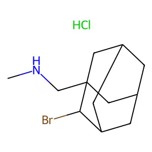 1-(2-Bromoadamantan-1-yl)-N-methylmethanamine--hydrogen chloride (1/1) structure