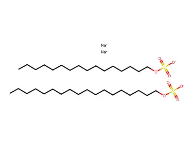 Sodium;hexadecyl sulfate;octadecyl sulfate structure