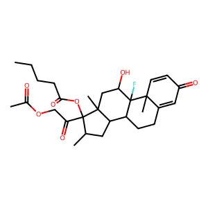 Betamethasone valeroacetate structure