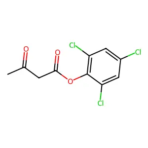 2,4,6-Trichlorophenyl acetoacetate structure