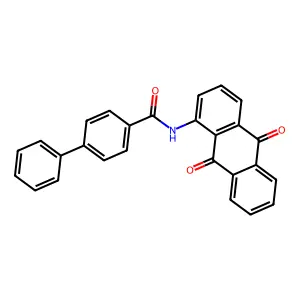 (1,1'-Biphenyl)-4-carboxamide, N-(9,10-dihydro-9,10-dioxo-1-anthracenyl)- structure
