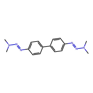 1,1'-(4,4'-Biphenylene)bis(3,3-dimethyl triazene) structure
