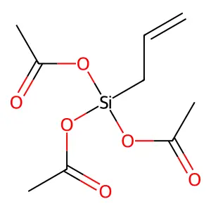Allyltriacetoxysilane structure