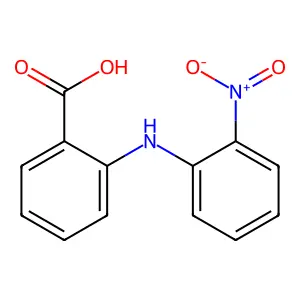 Anthranilic acid, N-o-nitrophenyl- structure
