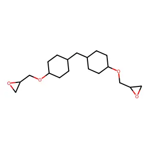 1,1'-Methylenebis(4-(2,3-epoxypropoxy)cyclohexane) structure