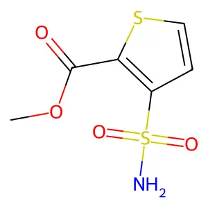 Methyl 3-(aminosulfonyl)-2-thiophenecarboxylate structure