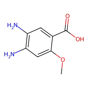 4,5-Diamino-o-anisic acid structure