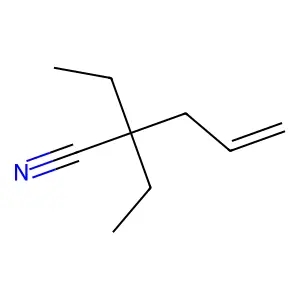 4-Pentenenitrile, 2,2-diethyl- structure