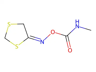 (1,3-dithiolan-4-ylideneamino) N-methylcarbamate structure