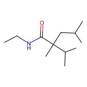 N-Ethyl-2-isopropyl-2,4-dimethylvaleramide structure