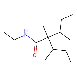2-sec-Butyl-N-ethyl-2,3-dimethylvaleramide structure