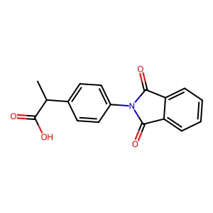2-(4-(1,3-Dihydro-1,3-dioxo-2H-isoindol-2-yl)phenyl)propionic acid structure