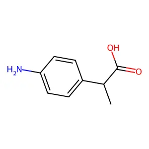 4-Aminohydratropic acid structure