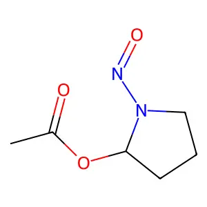 2-Pyrrolidinol, 1-nitroso-, 2-acetate structure