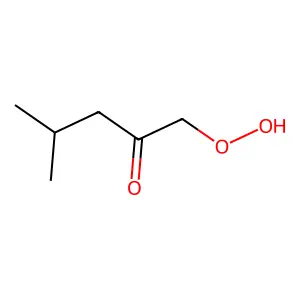 1-Hydroperoxy-4-methylpentan-2-one structure