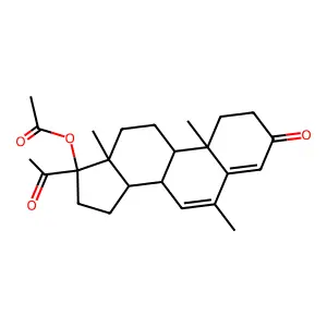 MEGESTROL ACETATE structure