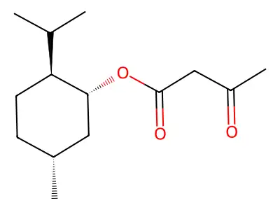 l-Menthyl acetoacetate structure