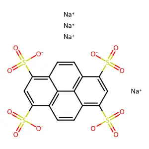 Tetrasodium 1,3,6,8-pyrenetetrasulfonate structure
