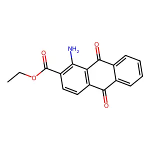 Ethyl 1-amino-9,10-dioxo-9,10-dihydroanthracene-2-carboxylate structure