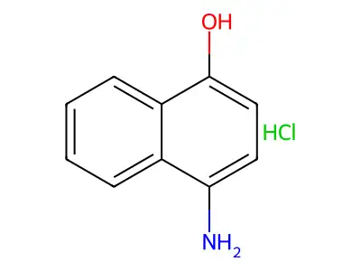 (4-Hydroxynaphthalen-1-yl)azanium;chloride structure
