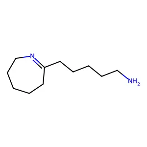 2H-Azepine-7-pentanamine, 3,4,5,6-tetrahydro- structure