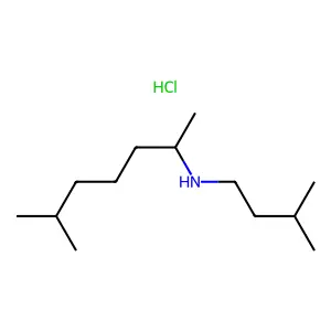 2-Heptanamine, 6-methyl-N-(3-methylbutyl)-, hydrochloride (1:1) structure