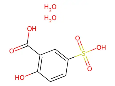 2-Hydroxy-5-sulfobenzoic acid-methane(1:2) structure