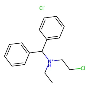 N-(2-Chloroethyl)-N-ethyl-alpha-phenylbenzylamine hydrochloride structure