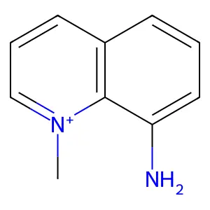 8-Amino-1-methylquinolinium structure