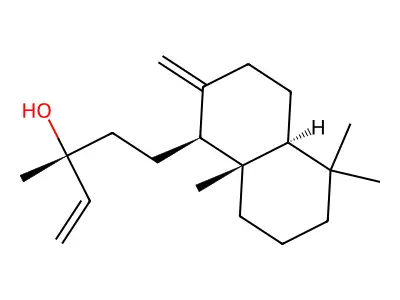 Labda-8(20),14-dien-13-ol, (13R)- structure