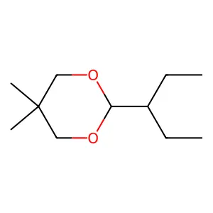 2-(1-Ethylpropyl)-5,5-dimethyl-1,3-dioxane structure
